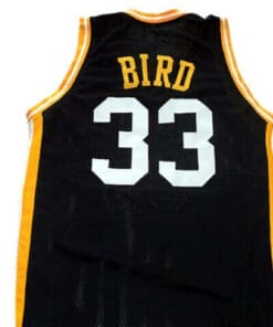 Larry Bird #33 Valley High School Basketball Jersey Black