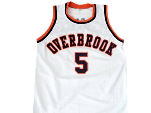 Wilt Chamberlain #5 Overbrook High School Basketball Jersey White