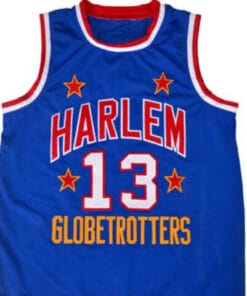 Wilt Chamberlain #13 Harlem Globetrotters Basketball Jersey Blue