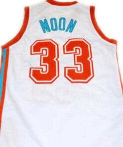 Jackie Moon #33 Flint Tropics Semi Pro Basketball Jersey White