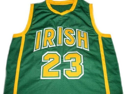 Lebron James #23 Irish High School Basketball Jersey Green - Image 2