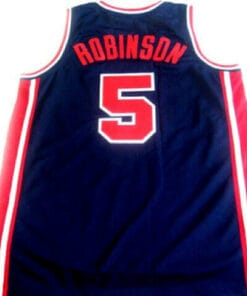 David Robinson #5 Team USA Basketball Jersey Navy Blue