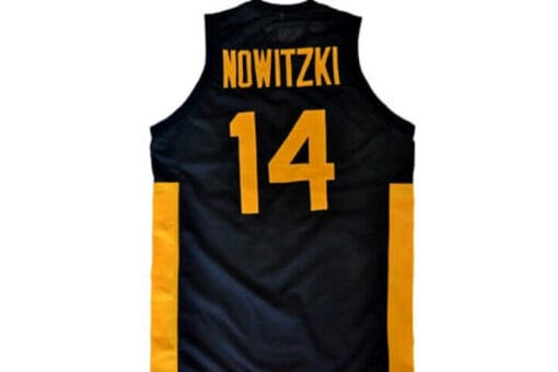 Dirk Nowitzki #14 Team Deutschland Germany Basketball Jersey Black