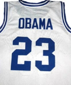 Barack Obama #23 Punahou High School Basketball Jersey White