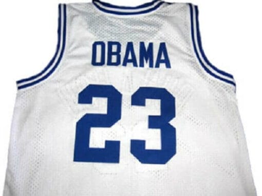 Barack Obama #23 Punahou High School Basketball Jersey White