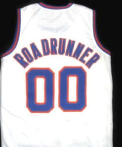 Roadrunner #00 Tune Squad Space Jam Basketball Jersey White