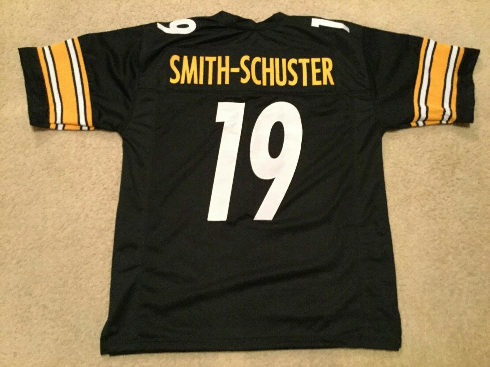 UNSIGNED CUSTOM Sewn Stitched JuJu Smith Schuster Black Jersey
