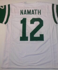 UNSIGNED CUSTOM Sewn Stitched Joe Namath White Jersey
