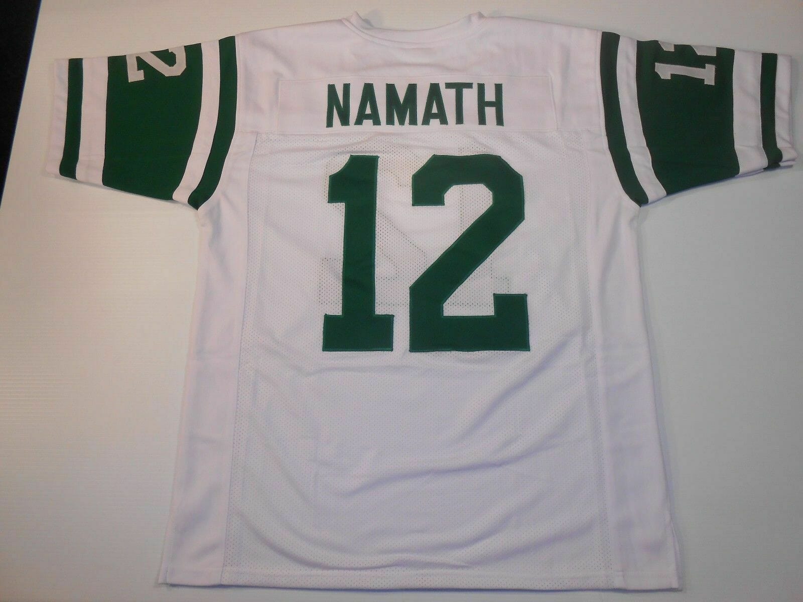 UNSIGNED CUSTOM Sewn Stitched Joe Namath White Jersey