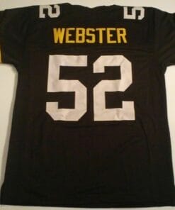 UNSIGNED CUSTOM Sewn Stitched Mike Webster Black Jersey