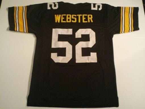 UNSIGNED CUSTOM Sewn Stitched Mike Webster Black Jersey
