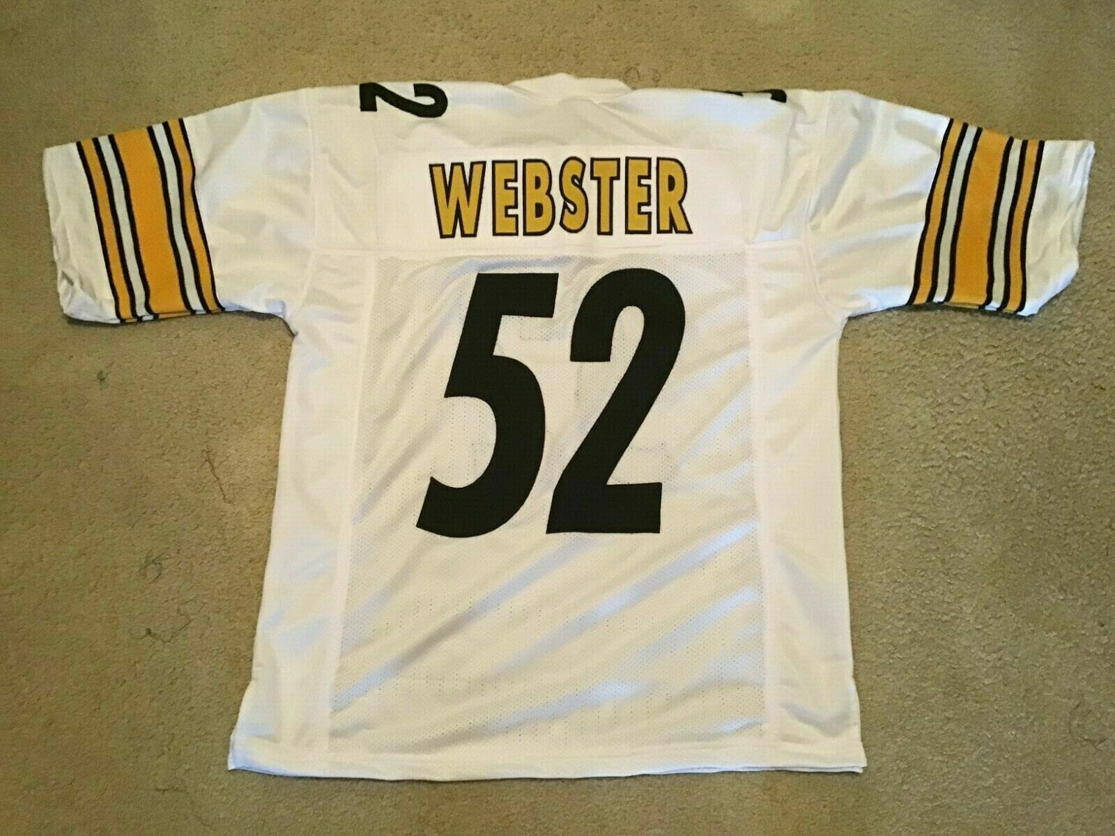 UNSIGNED CUSTOM Sewn Stitched Mike Webster White ERROR Jersey