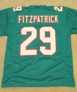 UNSIGNED CUSTOM Sewn Stitched Minkah Fitzpatrick Teal Jersey