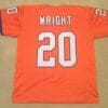 UNSIGNED CUSTOM Sewn Stitched Louis Wright Orange Jersey
