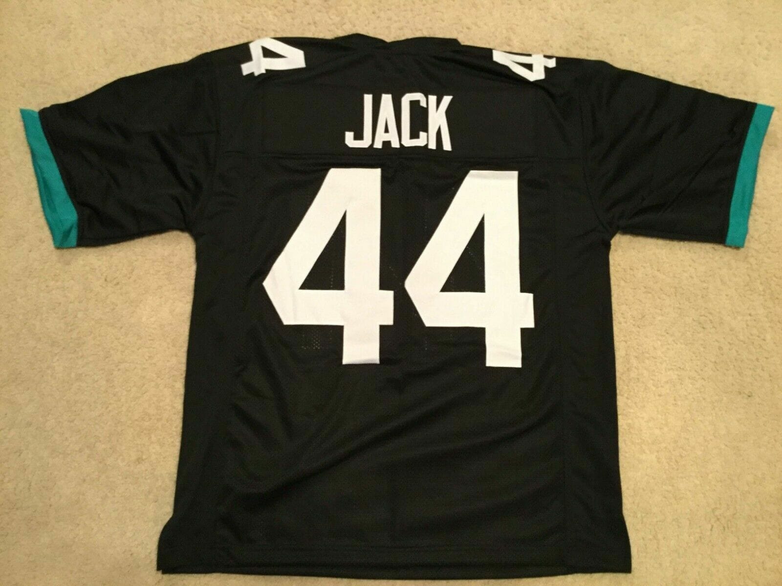 UNSIGNED CUSTOM Sewn Stitched Myles Jack Black Jersey