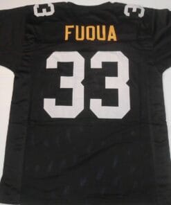 UNSIGNED CUSTOM Sewn Stitched John Fuqua Black Jersey