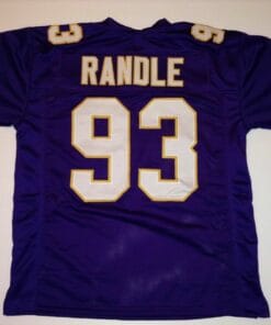 UNSIGNED CUSTOM Sewn Stitched John Randle Purple Jersey