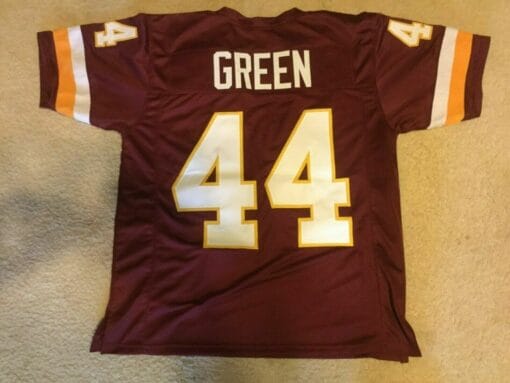 UNSIGNED CUSTOM Sewn Stitched John Riggins ERROR Burgundy Jersey