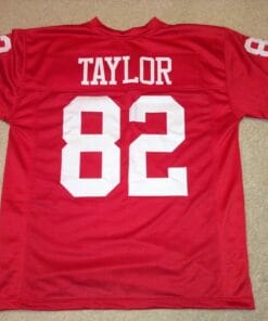 UNSIGNED CUSTOM Sewn Stitched John Taylor Red Jersey