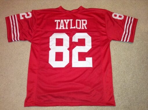 UNSIGNED CUSTOM Sewn Stitched John Taylor Red Jersey