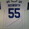 UNSIGNED CUSTOM Sewn Stitched Brian Bosworth White Jersey
