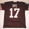 UNSIGNED CUSTOM Sewn Stitched Brian Sipe Brown Jersey