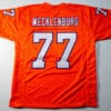 UNSIGNED CUSTOM Sewn Stitched Karl Mecklenburg Orange Jersey