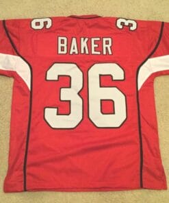 UNSIGNED CUSTOM Sewn Stitched Budda Baker Red Jersey