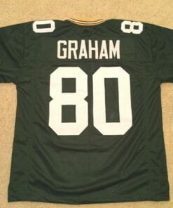 UNSIGNED CUSTOM Sewn Stitched Jimmy Graham Green Jersey