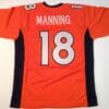 UNSIGNED CUSTOM Sewn Stitched Peyton Manning Orange Jersey
