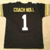 UNSIGNED CUSTOM Sewn Stitched Chuck Noll Black Jersey