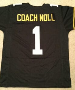 UNSIGNED CUSTOM Sewn Stitched Chuck Noll Black Jersey
