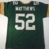 UNSIGNED CUSTOM Sewn Stitched Clay Matthews Green Jersey