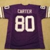 UNSIGNED CUSTOM Sewn Stitched Cris Carter Purple Jersey