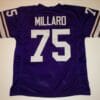 UNSIGNED CUSTOM Sewn Stitched Keith Millard Purple Jersey