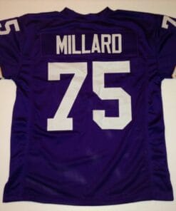 UNSIGNED CUSTOM Sewn Stitched Keith Millard Purple Jersey