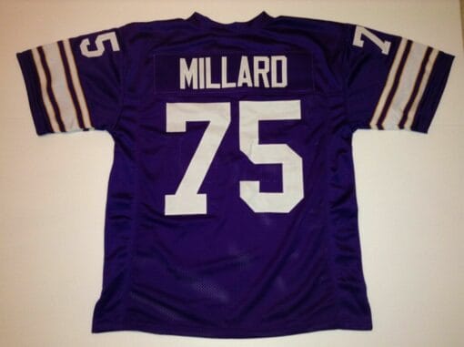 UNSIGNED CUSTOM Sewn Stitched Keith Millard Purple Jersey
