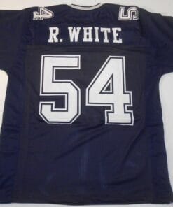 UNSIGNED CUSTOM Sewn Stitched Randy White Blue Jersey