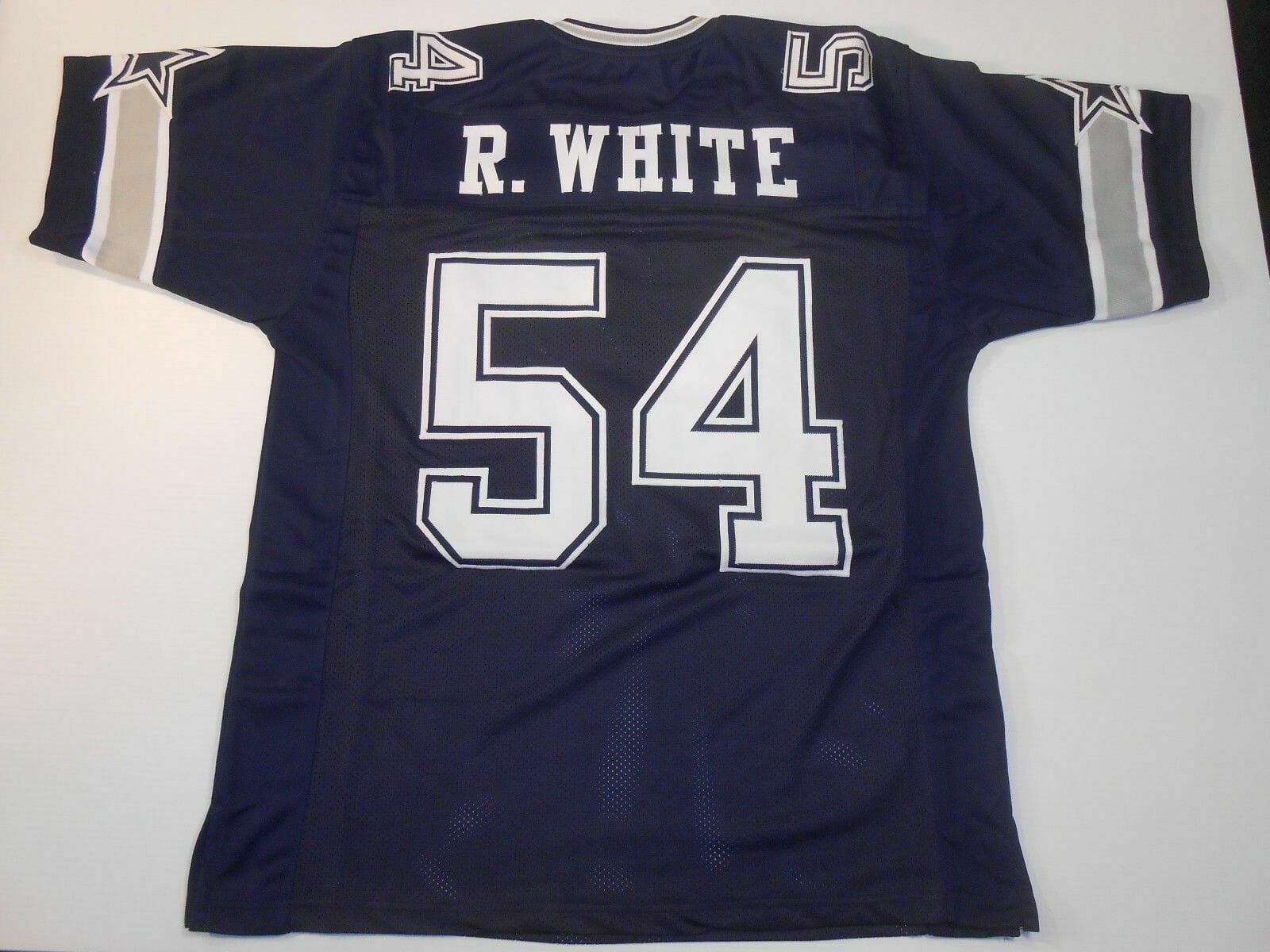 UNSIGNED CUSTOM Sewn Stitched Randy White Blue Jersey