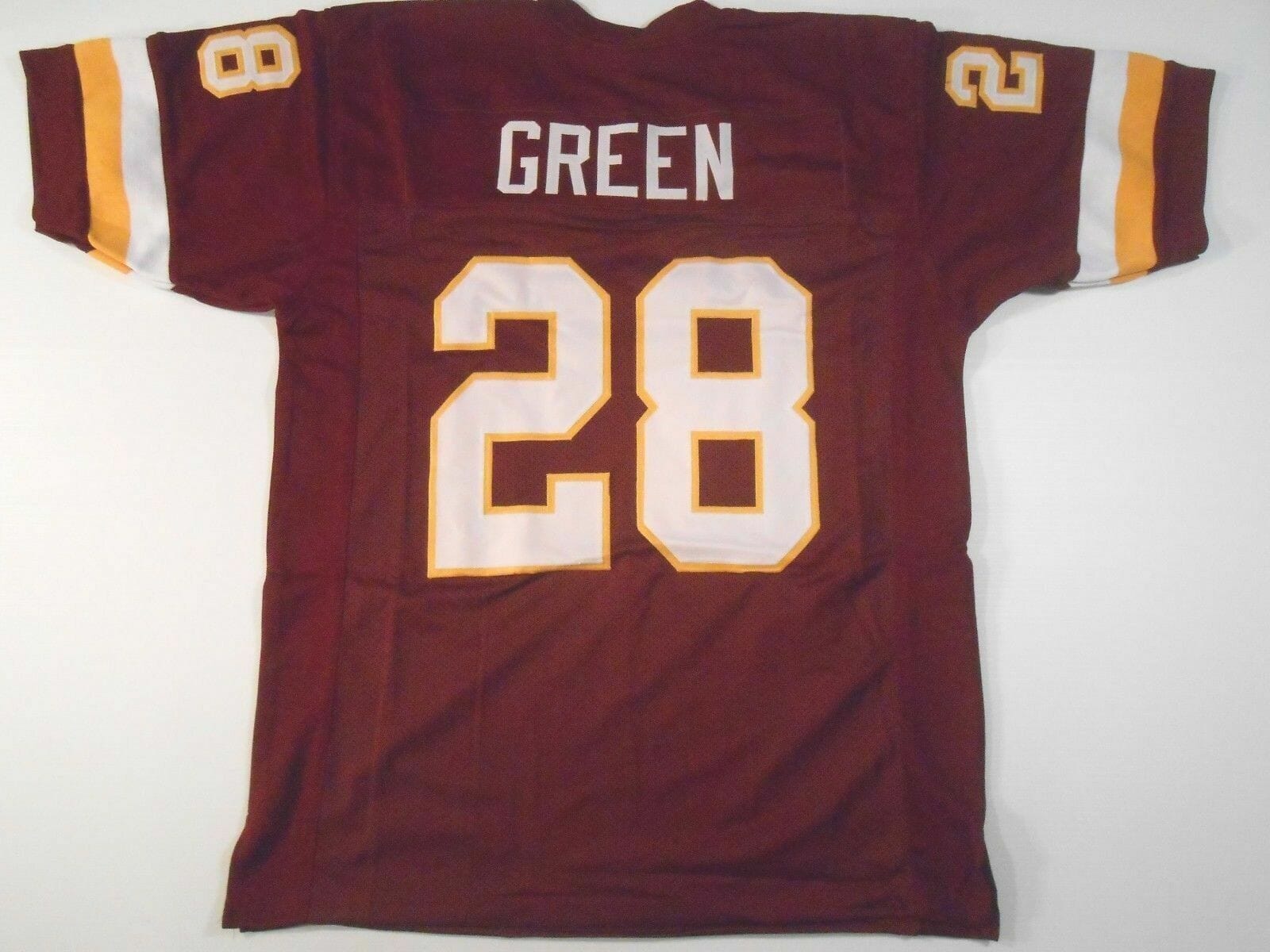 UNSIGNED CUSTOM Sewn Stitched Darrell Green Burgundy Jersey