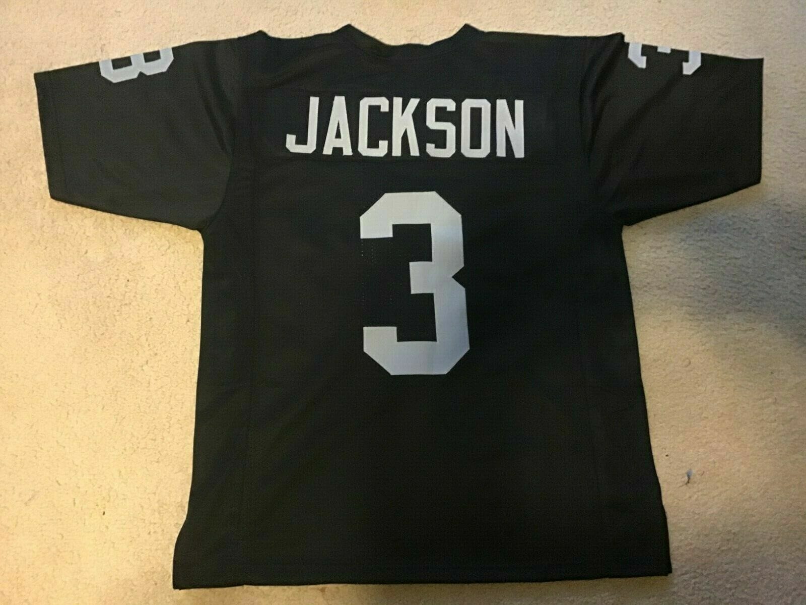 UNSIGNED CUSTOM Sewn Stitched Daryle Lamonica ERROR Black Jersey