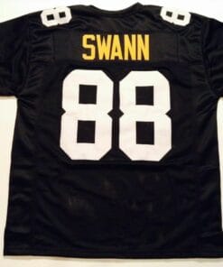 UNSIGNED CUSTOM Sewn Stitched Lynn Swann Black Jersey