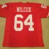 UNSIGNED CUSTOM Sewn Stitched Dave Wilcox Red Jersey