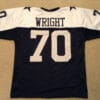 UNSIGNED CUSTOM Sewn Stitched Rayfield Wright Thanksgving Jersey