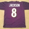 Lamar Jackson UNSIGNED CUSTOM Sewn Stitched Jersey