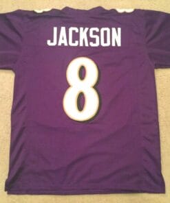 Lamar Jackson UNSIGNED CUSTOM Sewn Stitched Jersey
