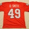 UNSIGNED CUSTOM Sewn Stitched Dennis Smith Orange Jersey