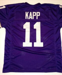 UNSIGNED CUSTOM Sewn Stitched Joe Kapp Purple Jersey