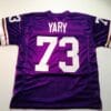 UNSIGNED CUSTOM Sewn Stitched Ron Yary Purple Jersey