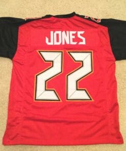 UNSIGNED CUSTOM Sewn Stitched Ronald Jones ERROR Red Jersey